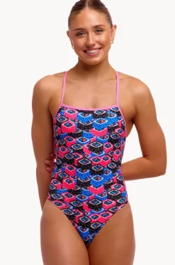 One Pieces^Funkita Sushi Stack Strapped In One Piece Pink/blue