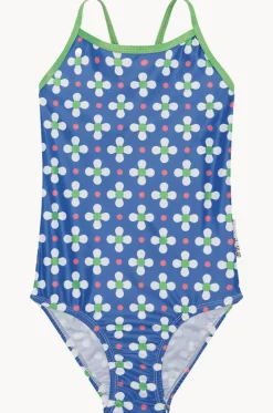 One Pieces^Babes In The Shade Teen Girls Clover One Piece Blue/white
