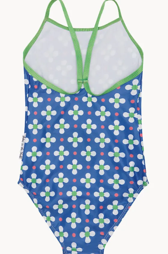One Pieces^Babes In The Shade Teen Girls Clover One Piece Blue/white