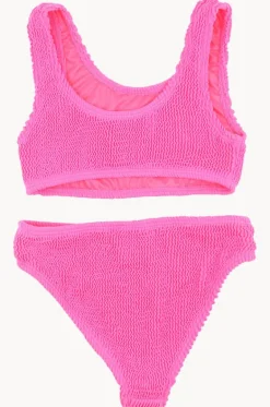Bikini Sets^Minihaha Teen Girls Koa Crop Set Fluro pink