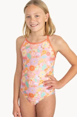 One Pieces^Babes In The Shade Teen Girls Sunny Girl One Piece Orange/pink