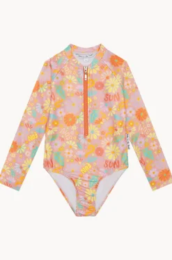 Rashies & Sunsuits|Rashies & Sunsuits^Babes In The Shade Teen Girls Sunny Girl Sunsuit Orange/pink