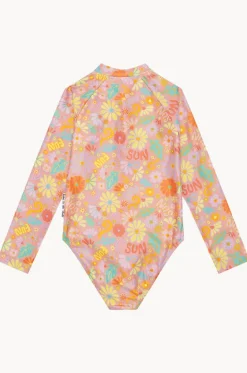 Rashies & Sunsuits|Rashies & Sunsuits^Babes In The Shade Teen Girls Sunny Girl Sunsuit Orange/pink