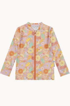 Rashies & Sunsuits^Babes In The Shade Teen Girls Sunny Girl Suntop Orange/pink