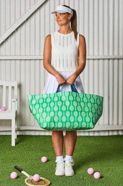 Beach Bags|Bags^Project Ten Tennis Oversized Tote Green