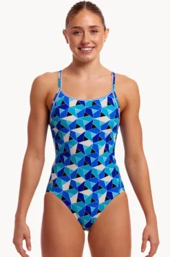 One Pieces^Funkita Tetra Tonic Diamond Back One Piece Blue