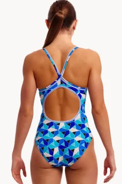 One Pieces^Funkita Tetra Tonic Diamond Back One Piece Blue