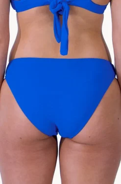 Bottoms^Base Swim Textured Hipster High Leg Pant Cobalt