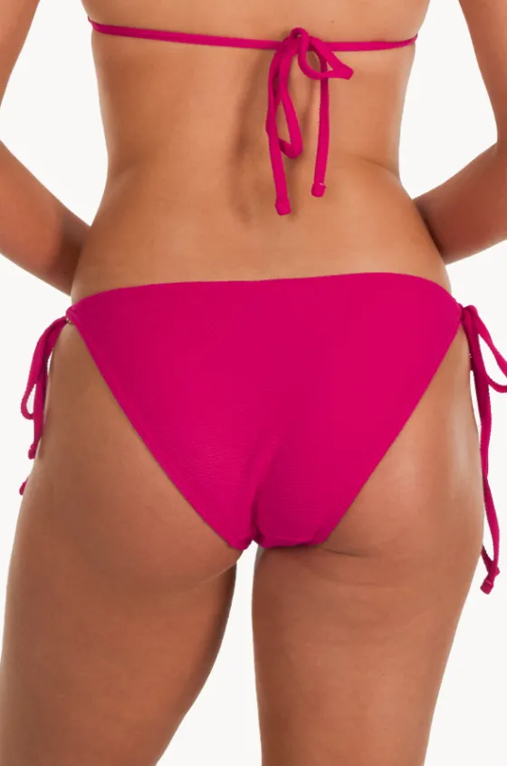 Bottoms^Base Swim Textured Tie Side Pant Deep raspberry