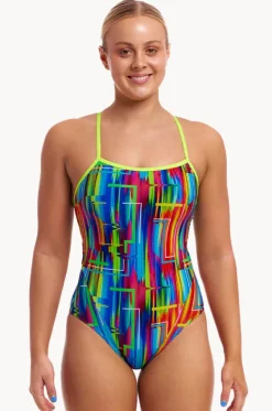 One Pieces^Funkita The Glitch Swim Secure One Piece Multi
