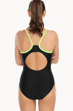 One Pieces^Speedo Thinstrap Muscleback One Piece Black/blue