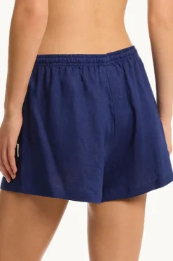 Shorts^Sea Level Tidal Linen Boxer Short French navy