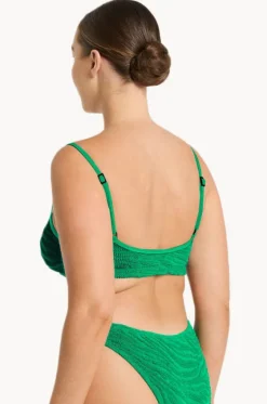 Bikini Tops^Bond-eye Tiger Saint Strap Crop Emerald