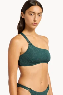 Bikini Tops^Jets Tirari Nights One Shoulder Top Palm