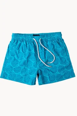 Boardshorts^Pier St. Barth Toddler Boys Curly Swim Short Turquoise