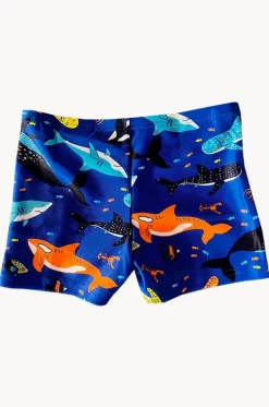 Trunks^Speedo Toddler Boys Shark Aquashort Cobalt