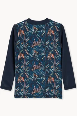 Rashies & Sunsuits^Milky Toddler Boys Tiger Palm Long Sleeve Suntop Jungle