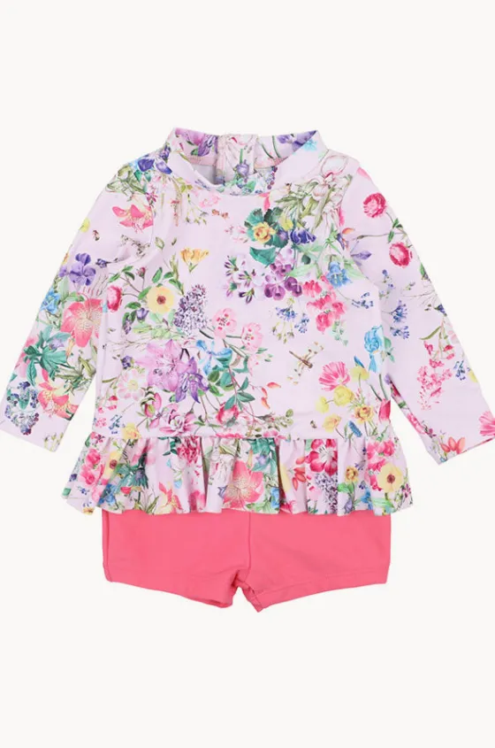 Rashies & Sunsuits^Minihaha Toddler Girls Allegra Boyleg Sunsuit Pink