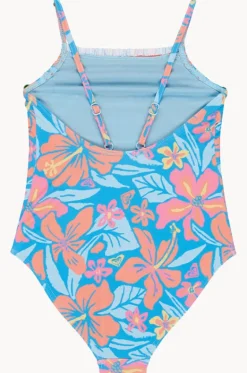 One Pieces^Roxy Toddler Girls Hibiscus Hugs One Piece Blue/Orange