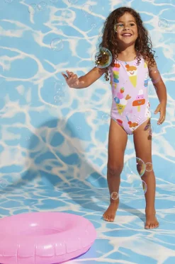 One Pieces^Halcyon Nights Toddler Girls Sundae Fun Day One Piece Lilac