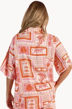 Tops^Go Girl Toucan Tango Yacht Shirt Pink