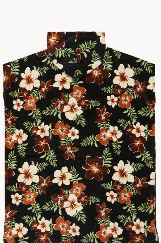 Towel Robes & Ponchos|Towel Robes & Ponchos^Roxy Tropical Feels Stay Magical Hooded Towel Black/multi