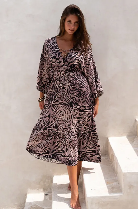 Dresses^Nip Tuck Tuamotu Corrimal Maxi Dress Animal