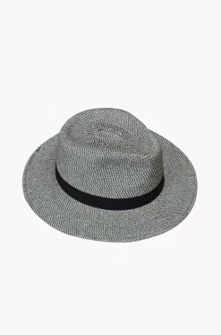 Headwear|Headwear^Cherry Red Unisex Black Band Fedora Black/white
