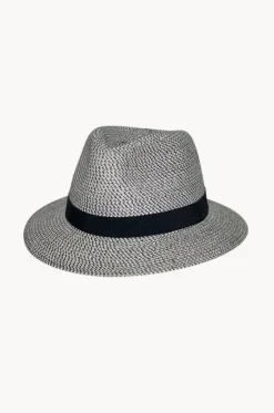 Headwear|Headwear^Rigon Unisex Lionel Adjustable Trilby Hat White/black