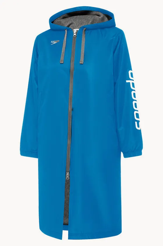 Towel Robes & Ponchos|Towel Robes & Ponchos^Speedo Unisex Logo Deck Coat Blue