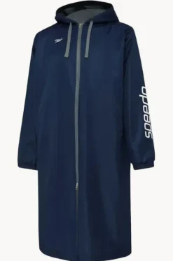 Towel Robes & Ponchos|Towel Robes & Ponchos^Speedo Unisex Logo Deck Coat Navy