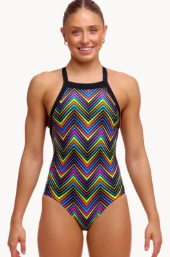 One Pieces^Funkita Up Down Sky Hi One Piece Black/multi