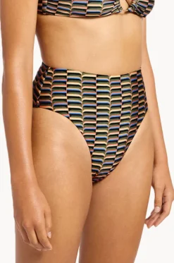 Bottoms^Jets Urban Geo High Waist High Leg Pant Cacti