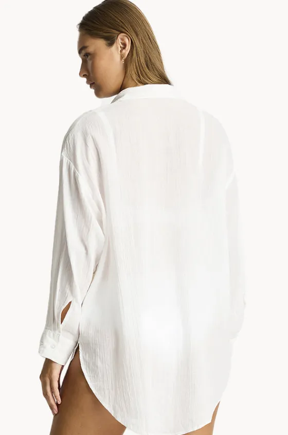 Overswim^Sea Level Vacay Cruise Shirt White
