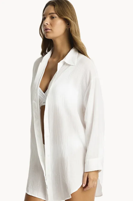 Overswim^Sea Level Vacay Cruise Shirt White