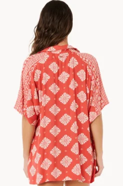 Tops^Rip Curl Ventura Button Through Shirt Red