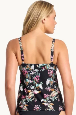Tankini Tops^Sunseeker Viola Frill Tankini Separate Black