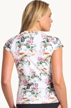 Rashies & Sunsuits^Sunseeker Viola Short Sleeve Suntop White