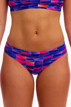 Bottoms^Funkita Warped Waves Sports Brief Navy/pink