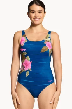One Pieces^Zoggs Waterway Adjustable Scoopback One Piece Blue/black