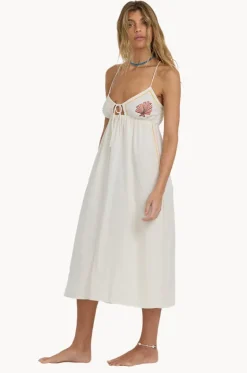 Dresses^Billabong Wave Haze Midi Dress Salt Crystal