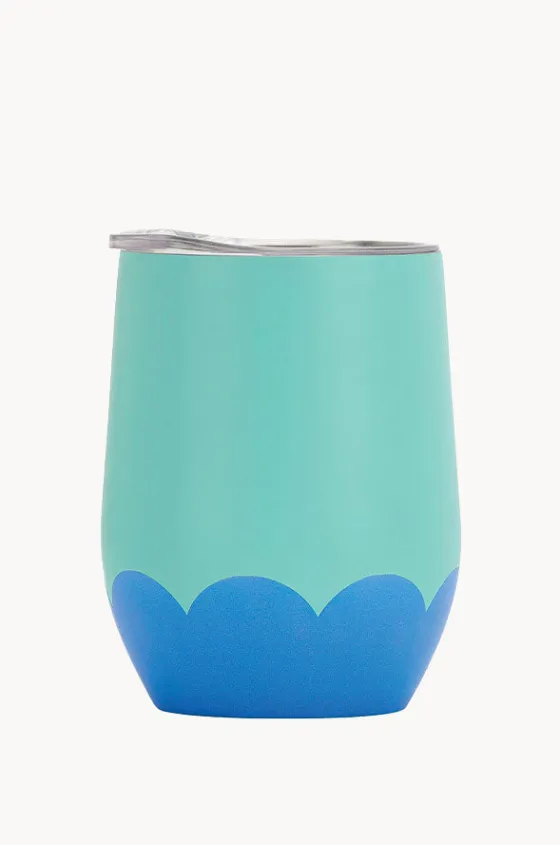 Picnic Vibes|Drinkware^Annabel Trends Wave Stainless Wine Tumbler 350ml Blue/aqua