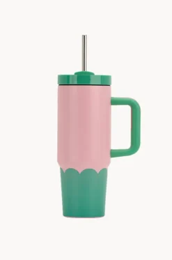 Drinkware|Drinkware^Annabel Trends Wave Super Sip 850ml Pink/Green