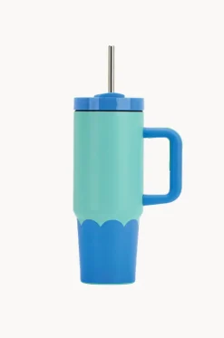 Gifts|Drinkware^Annabel Trends Wave Super Sip 850ml Blue/aqua