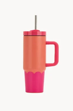 Drinkware|Drinkware^Annabel Trends Wave Super Sip 850ml Orange/pink