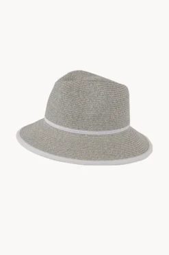 Headwear^Sundaise White Band Down Brim Hat White/Grey