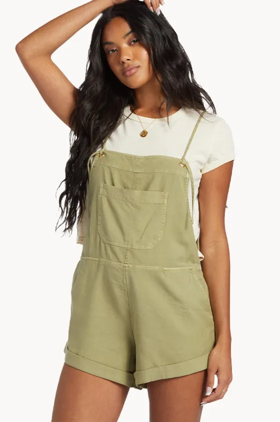 Playsuits^Billabong Wild Pursuit Overalls Avocado