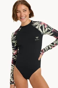 Rashies & Sunsuits^Roxy Wind Swept Floral Basic Mix Sunsuit BLACK