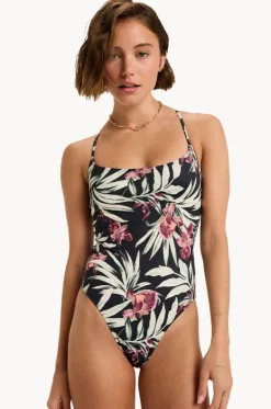 One Pieces^Roxy Wind Swept Floral Beach Classics One Piece BLACK