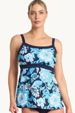 Tankini Tops^Poolproof Wisteria Swing Tankini Separate Navy